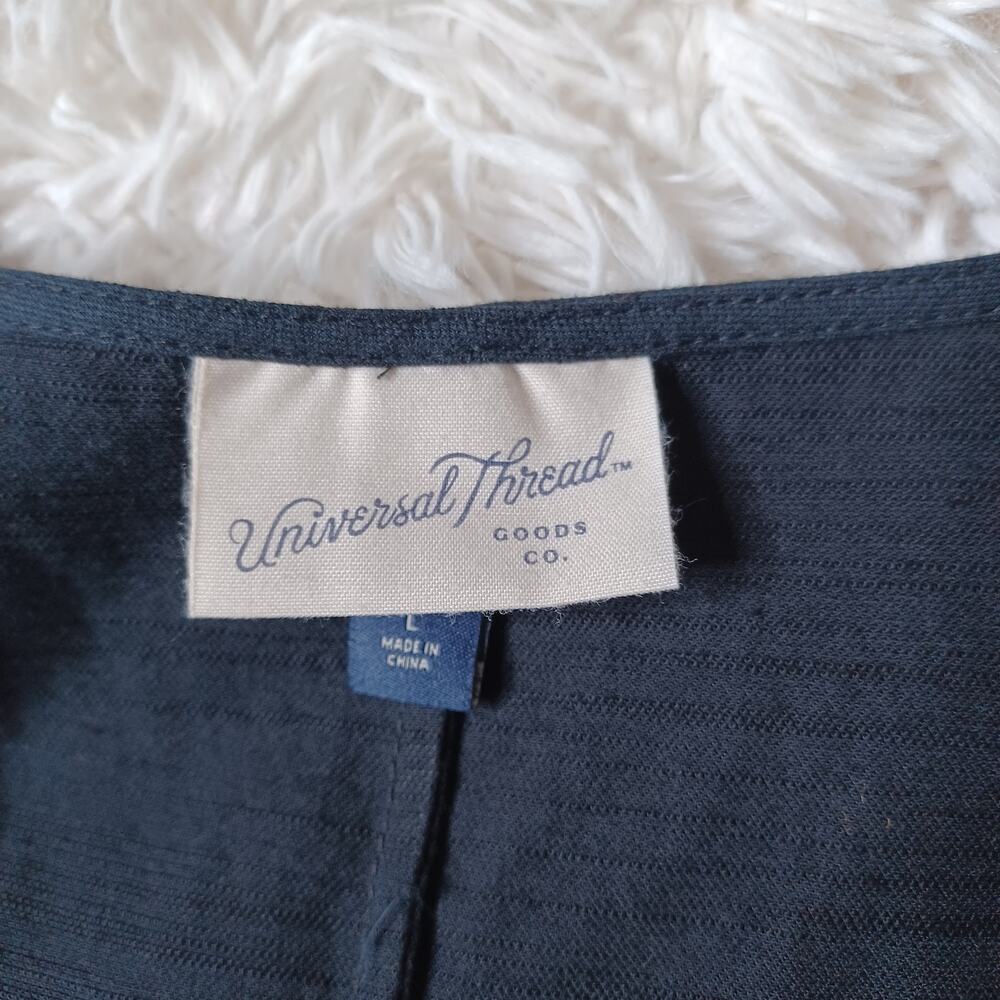 Universal Thread Black Button-Front Godet Mini A-… - image 3